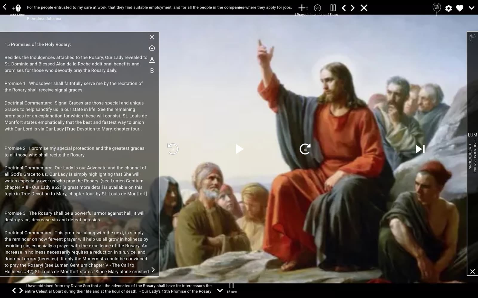 Rosary Experience scene 4